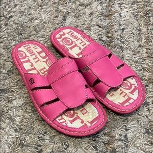 Born Pink Sandals Comfortable Summer Footwear slip on slides sz 10